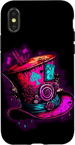 Vista 5 de Funda para iPhone 11 Pro Max We're All Mad Here Pink Steampunk Alicia en el país de las maravillas