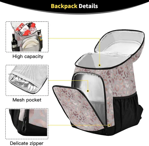 Vista 3 de Cooler Backpack Insulated Waterproof Leak Proof Beach Cooler Bag Lightweight Lunch Picnic Camping Backpack Cooler for Men and Women