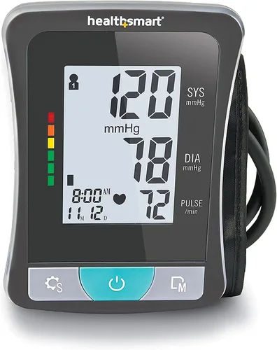 Vista 13 de HealthSmart Monitor Digital de Presión Arterial de Brazo con Manguito Automático para Brazo Superior que Muestra Presión Arterial, Frecuencia