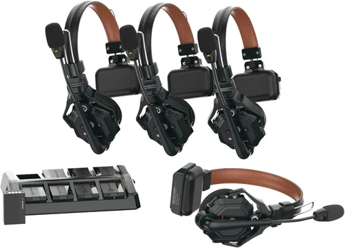 Vista 11 de Auriculares inalámbricos estéreo master Hollyland Solidcom C1 Pro ENC dúplex completo de 335m comunicación de equipo con silenciamiento PTT