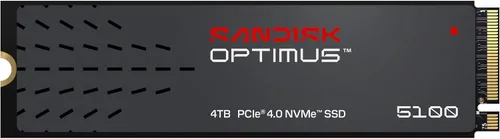 Vista 10 de Sandisk Optimus 5100 SSD NVMe de 2 TB, PCIe 4.0, M.2 2280