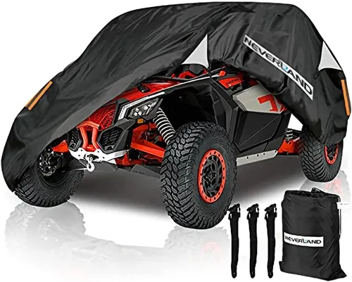 Vista 10 de NEVERLAND UTV Covers - Protector de nieve universal para Can-Am Kawasaki Polaris Honda Suzuki Yamaha Arctic Cat John Deere Kymco Bobcat Argo