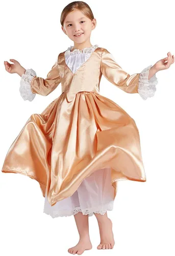 Vista 11 de Yejue Royal Colonial - Disfraz de princesa para niña Hamilton Show Cosplay Medieval Victorian Vestido escénico para el escenario Versión negra
