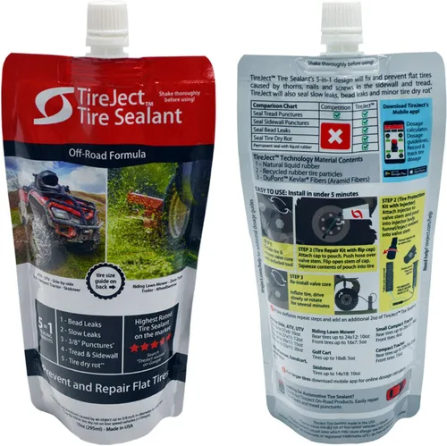 Vista 3 de Kit de Protección de Neumáticos Planos Todo Terreno TireJect 5 en 1 con Inyector de Sellador (Kit de 30oz para Carro de Golf)