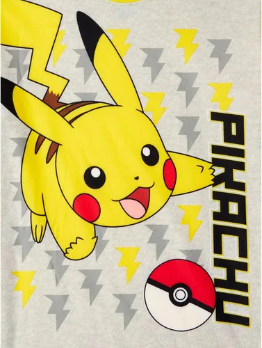 Vista 2 de Pokemon Pikachu - Conjunto de pijama de 2 piezas para niños