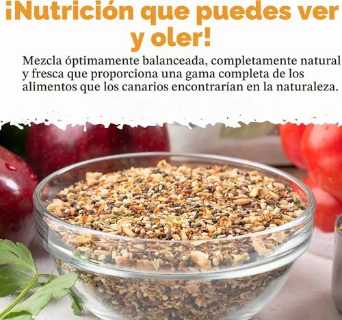 Vista 2 de Dr. Harvey's Increíble mezcla canaria, alimento natural para canarios (4 libras) Mezcla de semillas, frutos secos, frutas y verduras
