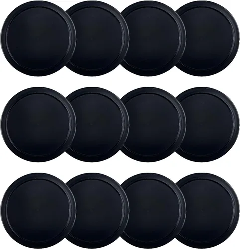 Vista 7 de Paquete de 12 discos de hockey de aire de 2.5 pulgadas para mesa de tamaño pequeño Verde