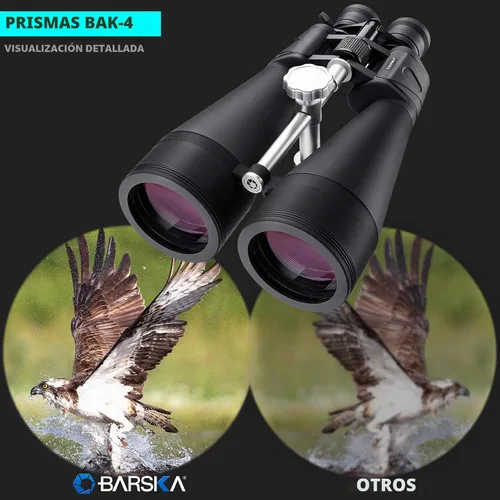 Vista 8 de Barska AB13664 Gladiator 25-125x80 Zoom Binoculares con adaptador de trípode para astronomía, observación de aves, deportes, visión de largo