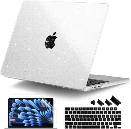 Vista 17 de DONGKE Funda para MacBook Air de 15 pulgadas M5 M4 M3 M2 (2026-2023) A3448 A3241 A3114 A2941, cubierta protectora rígida compatible con Touch ID