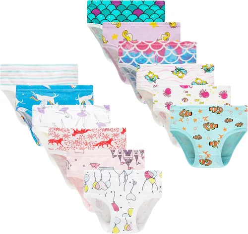 Vista 7 de Barara King - Ropa interior de algodón suave para niñas pequeñas, infantes y niños