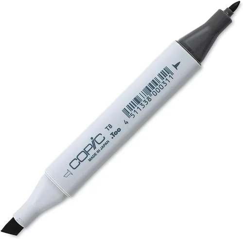 Vista 4 de Copic Marcador de alcohol clásico de doble punta, B21-Copic, azul bebé