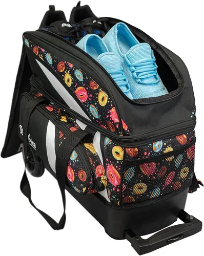 Vista 7 de KR Strikeforce Rodillo doble liso Cruiser con compartimento para zapatos y bolsillo lateral para accesorios Donas