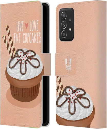 Vista 328 de Head Case Designs Assortment Cupcakes Happiness Leather Wallet Case Compatible with Samsung Galaxy A07 4G Surtido