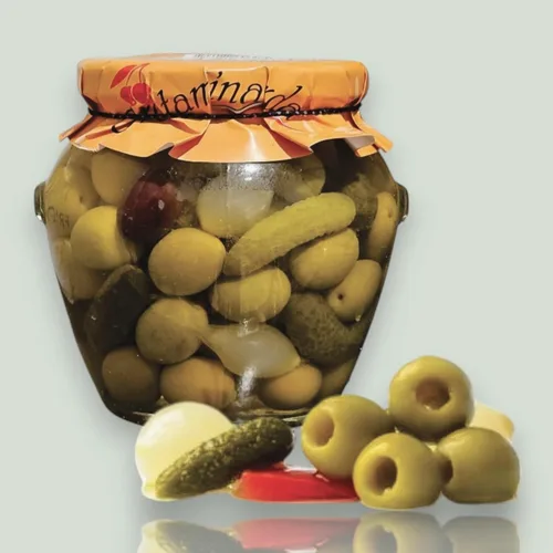Vista 7 de Torremar Aceitunas Picantes Mezcla de Encurtidos y Aceituna 20oz/580grs Paquete de 1