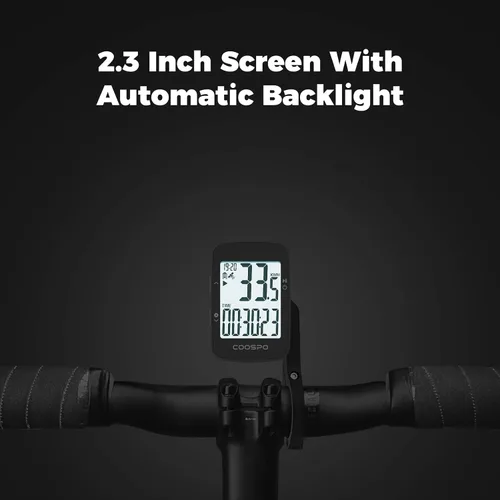 Vista 3 de COOSPO BC26 Cycling Computer for Road Bikes, Wireless GPS Bike Computer for Entry Level Rider, GPS Bicycle Speedometer Odometer Wireless Cycling