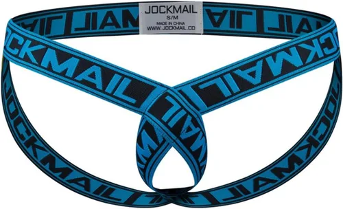 Vista 5 de JOCKMAIL Arnés de fitness para hombre con correa de hombro para hombre, ropa interior elástica cómoda y suspensorio 905+299azul