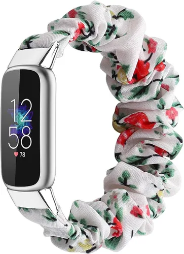 Vista 16 de Correas elásticas compatibles con Fitbit Luxe Bands, pulsera elástica de tela suave de repuesto para Fitbit Luxe Fitness Tracker, pequeña/grande
