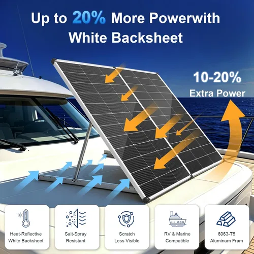 Vista 2 de el panel solar tipo N de 200W, 12V fuera de la red 18BB 25,6%