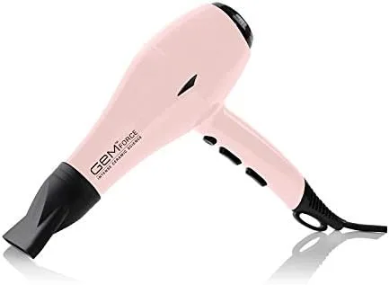 Vista 2 de Secador de pelo de ciencia de cerámica iónica intensa (rosa bebé)