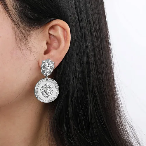 Vista 3 de Aretes de clip para mujer, hipoalergénicos, ligeros