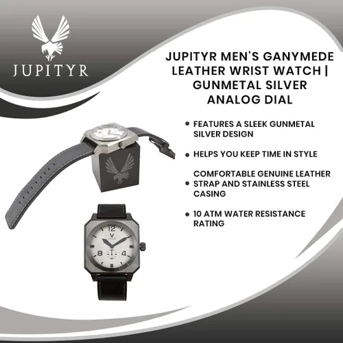 Vista 4 de Toynk JUPITYR Men's Leather Wrist Watch