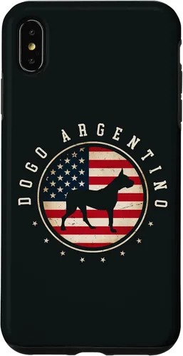 Vista 7 de Funda para iPhone 12 mini Dogo Argentino USA Flag 4 julio para perro mamá papá