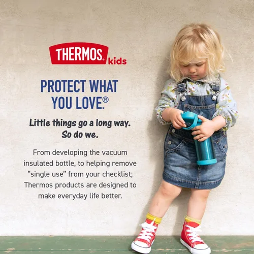 Vista 7 de THERMOS Funtainer - Tarro de alimentos aislado de 10 onzas, tarro de comida para niños con cuchara plegable, color negro