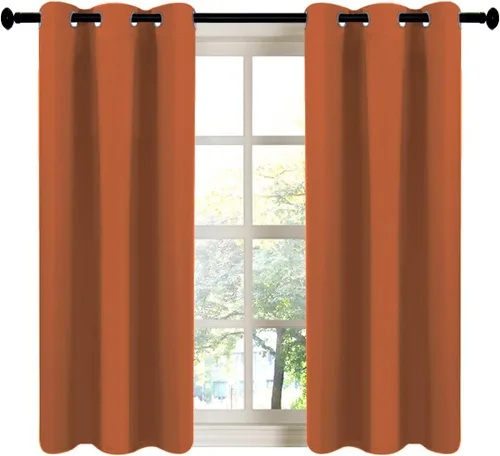 Vista 145 de LA PALMA Cortinas opacas con aislamiento térmico y ojales, para sala de estar, dormitorio, paquete de 2 paneles