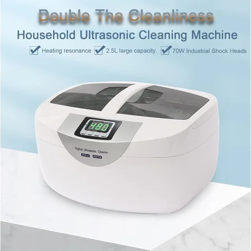 Vista 6 de Limpiador ultrasónico digital de 2.5 litros, gran capacidad con 5 ajustes de temporizador, calefacción a 149.0 °F para una limpieza sin esfuerzo