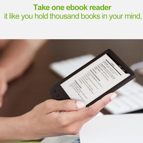 Vista 3 de Lector de libros electrónicos de 8 GB, lector de libros de pantalla eInk de 6 pulgadas, batería de 2500 mAh, lector de libros eléctrico portátil