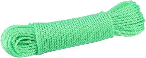 Vista 7 de Cuerda de secado de ropa resistente de 65.6 ft, cuerda de nailon de viaje portátil, línea de ropa resistente para acampar al aire libre, proyectos