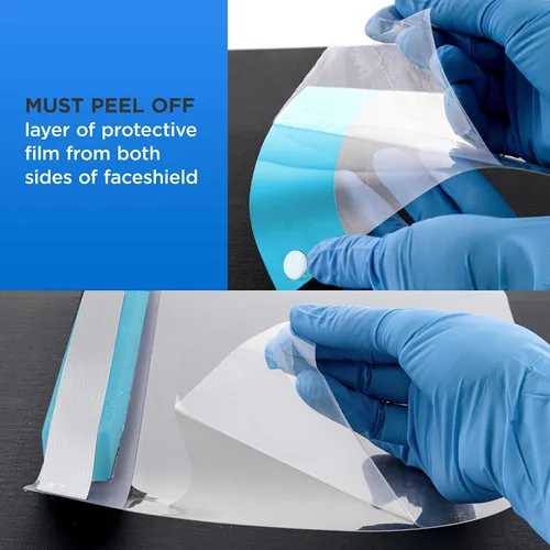 Vista 7 de Salon World Safety Face Shields - Protectores faciales de seguridad ultra transparentes de protección facial completa para proteger los ojos
