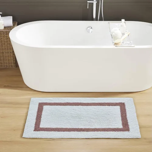 Vista 43 de Better Trends - Alfombra de baño 100% algodón reversible, altamente absorbente y lavable a máquina, suave, tapete de ducha para piso de baño