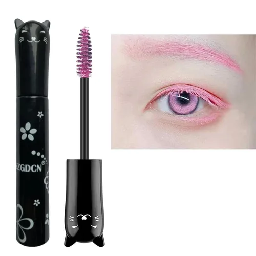 Vista 8 de Máscara de pestañas negras para maquillaje líquido, extensiones de ojos, impermeables, hipoalergénicas, de secado rápido, pestañas alargadoras