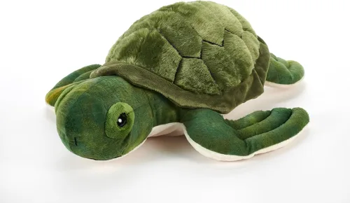 Vista 8 de The Petting Zoo Conservation - Peluche de tortuga marina, regalos para niños, animales del océano, juguete de peluche de tortuga marina de 18