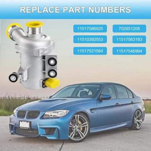 Vista 3 de JDMON Compatible con bomba de agua de motor eléctrico BMW Z4 X3 X5 325i 325xi 328i 328xi 525i 525xi 528i 528xi reemplazar 11517586925 702851208