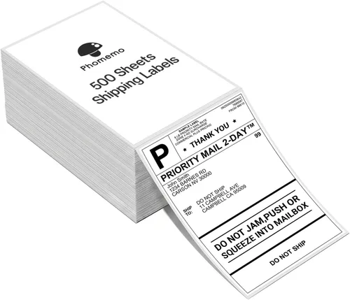 Vista 23 de Phomemo Etiquetas térmicas circulares de gradiente genuinas de 2 pulgadas, etiqueta adhesiva redonda autoadhesiva de 2 x 2, etiquetas circulares