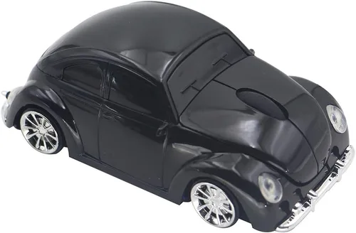 Vista 2 de VW Beetle Wireless Sports Car Shape Mouse Mouse Computadora Portátil PC Ratón óptico 2.4GHz Nano USB AAA Batería Energía Brillante Superficie LED
