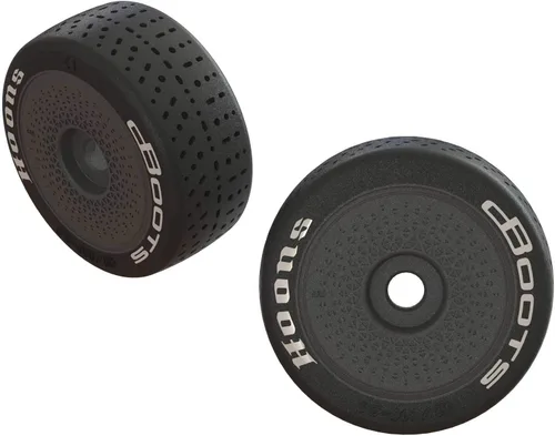 Vista 3 de ARRMA Dboots Hoons 42/100 2.9 - Neumáticos Rc con cinturón con insertos de espuma, montados en ruedas negras de 5 radios (juego de 2): ARA55062