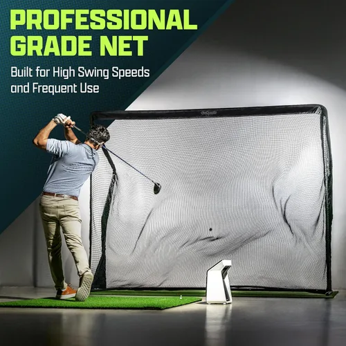 Vista 2 de GoSports Elite - Red de práctica de golf con marco de acero, elige tamaño de 10 o 7 pies