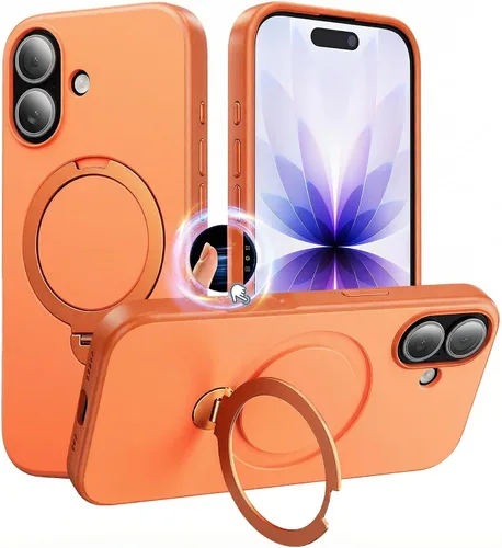 Vista 82 de Funda para iPhone 11, funda magnética con función atril [protección de grado militar] y [compatible con MagSafe], funda protectora delgada
