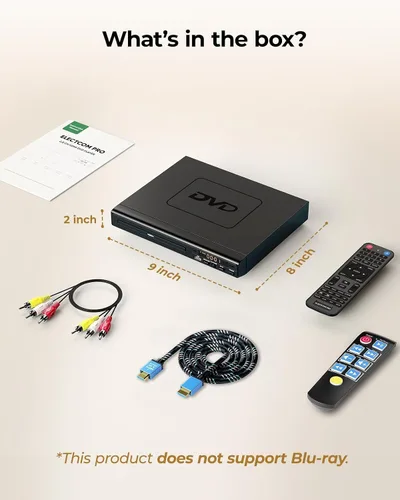 Vista 9 de Reproductores de DVD para TV con HDMI, reproductores de DVD que reproducen todas las regiones, reproductor de DVD simple con fácil funcionamiento