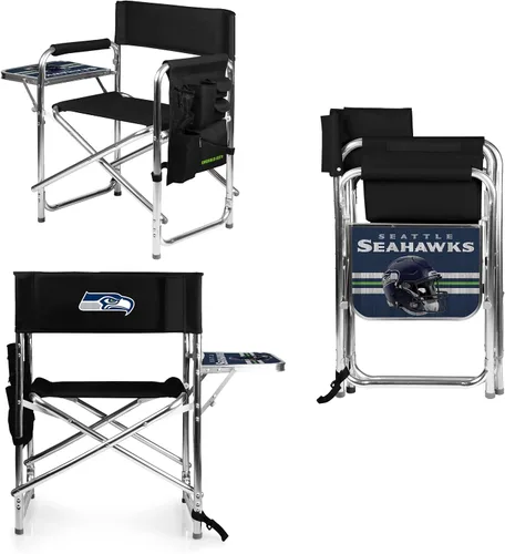 Vista 31 de Picnic TIME NFL Unisex-Adult NFL Sports Chair with Side Table, Beach Chair, Camp Chair for Adults