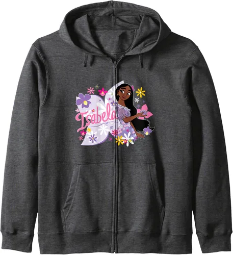 Vista 5 de Encanto - Sudadera con capucha Isabela Zip, Negro