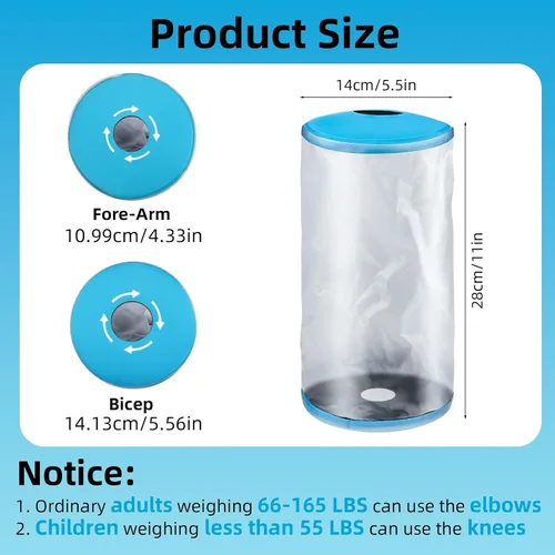 Vista 2 de Funda de ducha de línea PICC, impermeable, para codo de brazo, adulto, reutilizable, protector de manga de línea PICC para ducha para adultos