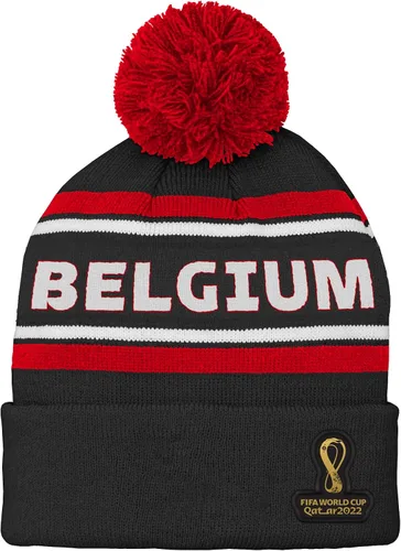 Vista 4 de Outerstuff Sombrero unisex para jóvenes de la Copa Mundial de la FIFA Country Premium Bobble Cuff Pom Hat Borgoña