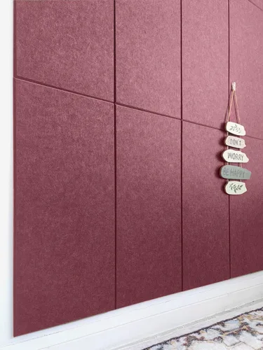 Vista 6 de Paneles acústicos cuadrados de 11.18 pulgadas, paquete de 12 paneles de pared que absorben el sonido, azulejos decorativos de fieltro insonorizados