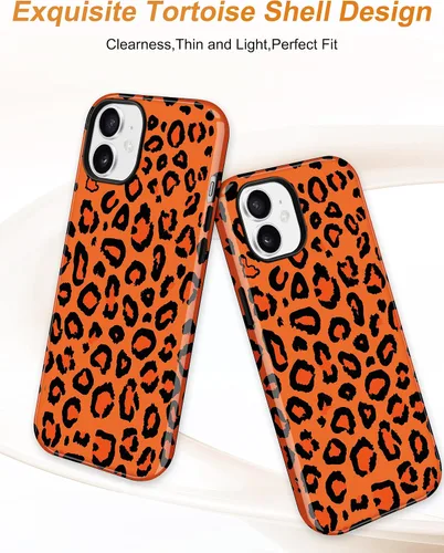 Vista 555 de Jusy Funda compatible con MagSafe con estampado de caparazón de tortuga marrón para iPhone 7/8/SE, cubierta protectora de TPU suave magnética