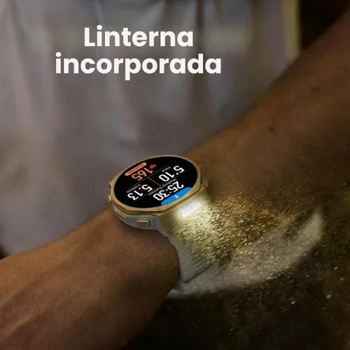 Vista 4 de Amazfit Reloj inteligente T-Rex 3 Pro, cristal de zafiro AMOLED de 1.32