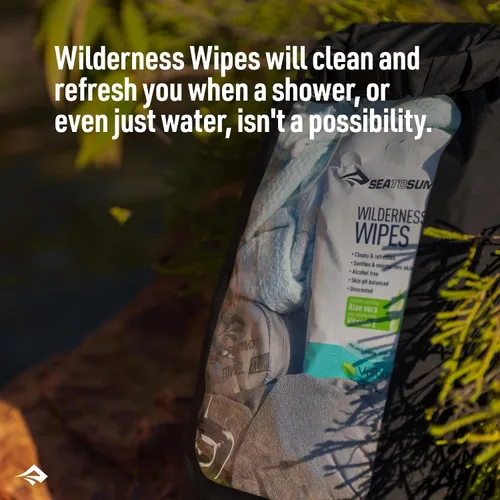 Vista 2 de Sea to Summit Toallitas de ducha sin enjuague Wilderness Wipes